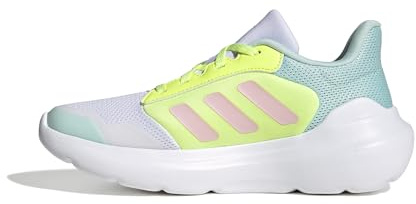 adidas Unisex Kids TENSAUR Run 3.0 Shoes Junior, FTWR White/Clear Pink/hi-res Yellow, 4 UK