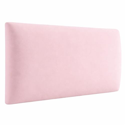 Angelo Panneau Mural rembourré, tête de lit, Rectangle Rose Poudré 100x20 | Module rectangulaire rembourré pour composer une tête de lit, protéger le mur ou créer un décor textile en relief.
