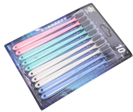 WATIIFUFU 10stücke Teiliges Bambus-holzzahnbürsten Mit Aktivkohle Weiche Borsten Für Effektive Zahnreinigung Und Empfindliches Zahnfleisch Ergonomischer Rutschfester Griff Nachhaltige Mundpf