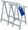 MODO24 Holzbock Klappbock Arbeitsbock Tapezierbock Sägebock Montagebock Unterstellbock SDKM, 2er-SET, 73x73x44 cm, Farbe: Grau