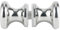 Mooche Shower Glass Door Handle, Double-Sided Glass Door knobs, SUS304 Stainless Steel Shower 30MM×27MM Door Handle, Suitable for Shower Doors Cabinet Door Chrome