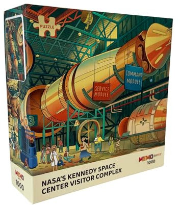 Memo Games 1000 Piece Puzzle for Adults – NASA’s Kennedy Space Center Visitor Complex | Florida Landmarks Jigsaw Puzzles | Space Dreams – Puzzles for Adults 1000 Pieces – Puzzles Size 28х20 inches
