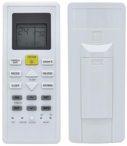 XINFUTE Nuova misura per Panasonic Inverter Condizionatore D'aria Telecomando Nanoe-G PU9VKH-8 Solo Cool