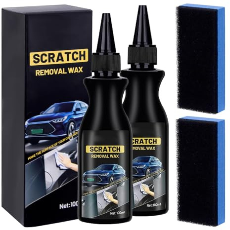 Quita Arañazos Coche,2025 Reparador Arañazos Profundos Coche,Crema Reparadora de Rayones,Car Paint Scratch Repair Remover,para Limpieza de Eliminación de Rayones de Pintura,100 ml*2 Piezas