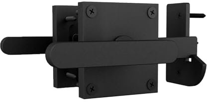 Verrou de porte basculante double côté en aluminium