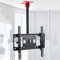 asdchZen Soporte De Techo Ajustable para TV De 32 A 65 Pulgadas, Altura Ajustable, Rotación De 360°, Inclinación Y Giro, Tres Tipos De Instalación.
