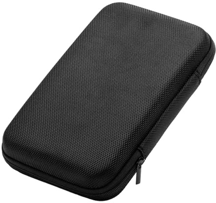 Montesy Earbud Carrying Case Rectangles Shape Small Hard Case, Mesh Inner Pocket,Zippers Storage Bag for Earphone Data Cord