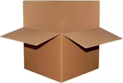 Faltkarton Versandkarton 520x400x400 mm, 2-wellig, Braun, Schachtel für DHL Versand 52x40x40 cm, (10 Stück)