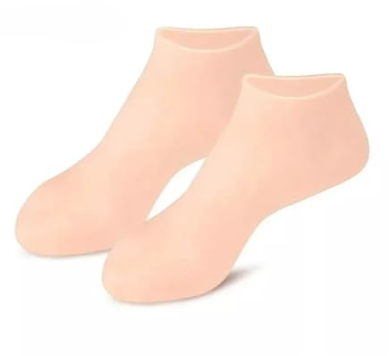 CYDZSRA Peeling Fußmaske für glatte Fersen, feuchtigkeitsspendende Silikonsocken für Spa Pediküre, feuchtigkeitsspendende Socken, Kieselgel Werkzeuge, Haut, 1 Paar