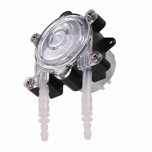 LiebeWH Pompe Péristaltique Auto-amorçante pour Laboratoire d'aquarium, Pompe Doseuse de Liquide à Faible Débit avec Engrenage Planétaire, Débit de 150 Ml/min pour une Utilisation Alimentaire et