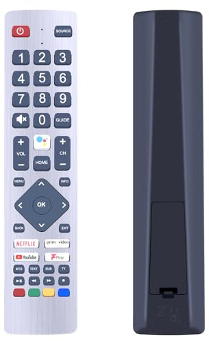 Replaced Remote for Technika 24A23B 24A23B-HD TEF/RMC/0014 1T-C32BI2KE2AB | For Polaroid PA32H4312LEKB, for Bush HA24H4212LEKB Smart HD & 4K TVs-BUF/RMC/0114 & SHW/RMC/0134,No setup required