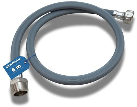 LICHTBLAU Rallonge tuyau arrivée eau 6 m 3/4 pouce lave linge lave vaisselle extension universelle haute pression