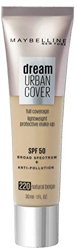 Maybelline New York Dream Urban Cover 220 Natural Beige, 1 pièce (1 x 30 ml)