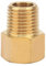 Messing Rohrfitting Adapter, Rohrfitting für Manometer BSPT Stecker auf NPT Buchse(1/4 BSPT Male to 1/4 NPT Female)