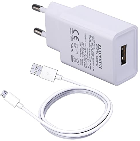 Caricabatterie Caricatore per Huawei P10 Lite/P9 Lite/P Smart 2019/P8 Lite/Y6/Y7/Y6P/Y5P/P7,Mate 9/8/7,honor 8X/7/6. e Cavo micro USB da 1,5 metri