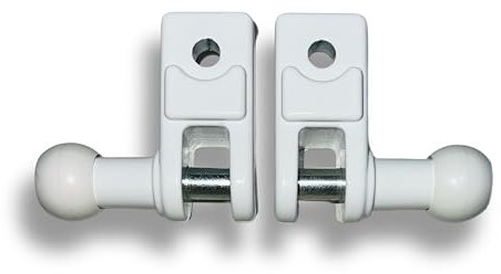 Juego Terminal barandilla para toldo Estor, Color Blanco