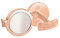 DAVIDOFF ESSENTIALS Manschettenknöpfe Rose Gold – runde Manschettenknöpfe aus 18K rosévergoldetem Messing – stilvolle Herren Accessoires mit Mondsteineffekt-Glasfasereinsatz