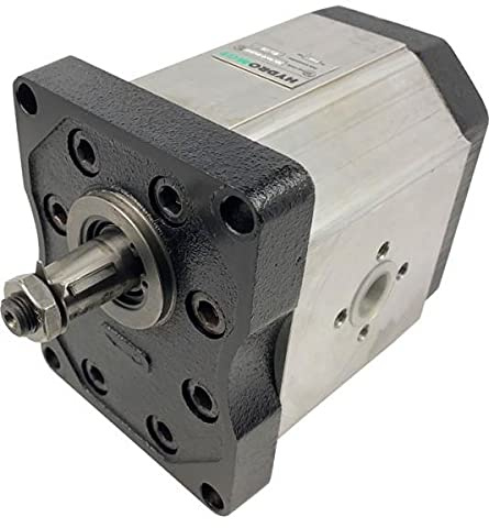 HYDROMOT Hydraulikpumpe, Zahnradpumpe, Baugruppe 3 BG3, Euro-Flansch, kon. Welle 1:8, Flanschanschluss, Schluckvolumen 19,5 bis 63 cm³/U, rechtsdrehend Größe 50 ccm