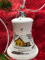 Glocke Mini Glas Christbaum Schmuck Baumbehang Weihnachtsbaum Handarbeit Lauscha, : voll - Weiss