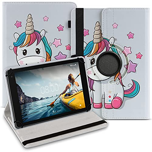 NAUCI Tablet Hülle kompatibel mit Bufo TP1040 TP1036 MB1001 Tasche Schutzhülle Case Universal Cover 10,1 Zoll aus Kunst-Leder Standfunktion 360° Drehbar, Farbe:Motiv 16