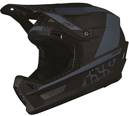 IXS Helm Xult Dh Marine – Black ML (57-59 cm) Integralhelm für Mountainbike/E-Bike/BMX, Marineblau-Schwarz, (57-59cm)