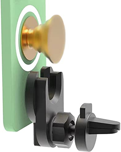 VOVIGGOL Lüftungsschlitz-Handyhalterung für Steckdosenhalterung 【Starke Stabilität】 360° Drehung Silikon Vent Auto Handyhalterung Steckdose Auto Halterung Kompatibel mit iPhone Samsung