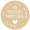 5CM Aufkleber Kraftpapier Braun, 96 Stück RundeEIN HERZLICHES DANKESCHON Hochzeit Aufkleber mit Herz, Jute-Optik Selbstklebendes Etiketten für Umschlagdichtungen Marmeladengläser und Hochzeit