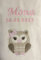 KIDDI-MEDIA Babydecke mit Name und Geburtsdatum Bestickt/kuschelig weich / 1A Qualität (Beige - Eule)