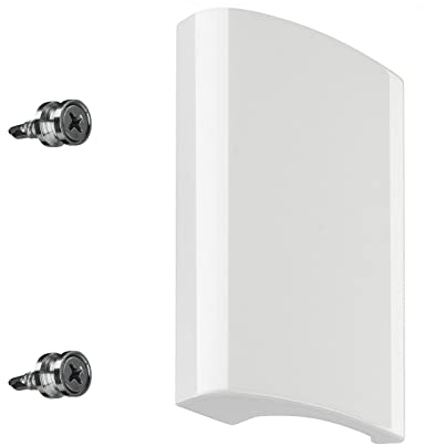 SOTECH Aluminium Türgriff DELEA (82 x 52,5 x 20 mm, BA 48 mm) weiß glänzend Balkontürgriff mit Verdeckter Verschraubung