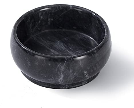 CM CHIC MONDAY 4.72 Inch Decorative Bowls - Natural Marble Key, Coffee Table Centerpiece, Soap Serving, Incense Burner, Smudge Bowl