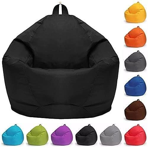 Zaslan Sitzsack für Erwachsene und Kinder, Riesen-Sitzsack ohne Füllung, Bodenkissen, Lounge-Sitzsack, großer Lounge-Sessel für drinnen und draußen, 70 x 80 cm