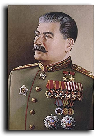Wandposter Joseph Stalin Portrait Leinwand Gemälde poster & kunstdrucke Wand Bilder Bilder für Wohnzimmer Wohnkultur 30x40cm Ohne Rahmen