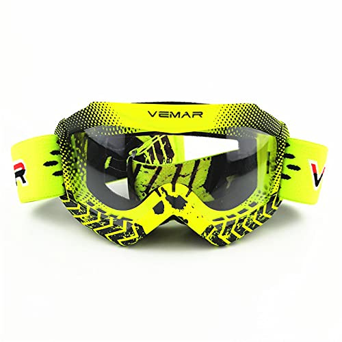 YOUUPOC Motocross Brille,Motorradbrille Professionelle Kinder Motocross Brille Kinder Motorrad Brille Kind MTB Off-Road Dirt Bike Kind