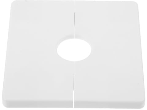 Hoement Shower Pipe Cover Tap Stopper Self-Adhesive Wall Flange Cover Plate Decorative for Bathroom Sink Faucet