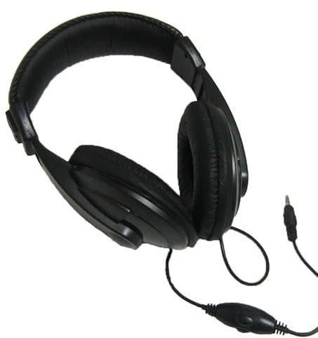 Cuffie per Metal Detector con Filo Modello GC-10002 Jack da 3,5mm con Padiglioni Grandi e Imbottiti Regolazione del Volume Archetto regolabile