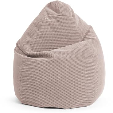 SITTING POINT only by MAGMA BeanBag COMODO XL Sitzsack mit Plüsch aus 100% Polyester - 70x110cm, Hülle waschbar, Oeko-TEX Standard-Zertifiziert, rose