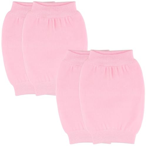 LNQ LUNIQI 1 Paar Damen Kniewärmer Sommer Atmungsaktiv, Herren Kniewärmer Baumwolle Warme Knieschoner Elastischen Kniebandage Omfort Knieprotektor für Fahrrad Motorrad, Rosa