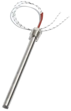 WLLKIY Wasserheizelement Heizpatronen Mit M16 X 1,5-Gewinde, Erdungsheizkörper, Elektrisches Heizelement, 12 V, 24 V, 36 V, 48 V Effiziente Heizung(Heater Only,48V_200W 12X100MM)