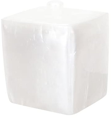 CAXUSD Scatola Organizer Portaoggetti Con Coperchio Contenitore Trasparente Per Dischetti Cotone e Stuzzicadenti Ampia Capacità Per Scrivania Uso Quotidiano in Ufficio e Studio Design Ele