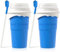 Taza para hacer granizados de 500 ml, para batidos de bricolaje, taza para hacer granizados mágicos, para hacer batidos de bricolaje para niños, para hacer hielo (2 azules (500 ml/verano fresco)