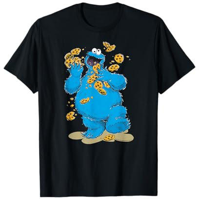 Sesamstraße Krümelmonster Kekse Überall T-Shirt