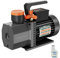 POADOTR 2-Stage Vacuum Pump HVAC, 5CFM Vacuum Pump for R12 R22 R134a R410a, HVAC/AUTO AC Refrigerant Recharging, Milking Cow, Oil Included