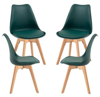 Regalos Miguel - Pack 4 Sillas Synk Basic - Verde Oscuro