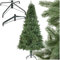 tectake® Künstlicher Weihnachtsbaum mit Spritzgussnadeln, naturgetreue Optik, platzsparend verstaubarer Tannenbaum künstlich, Weihnachtsbaum künstlich als Weihnachtsdeko, grün - 230 cm, 1346 Nadeln