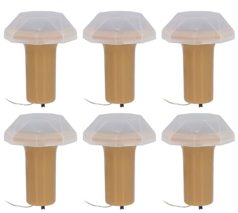 FTVOGUE Solar Bottle String Light Decorative LED Wine Bottle Light Cork, Solar Powered for Christmas Wedding Party Home Decor 6pcs 2.49ft