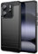 Wookfiss Hülle für Xiaomi Redmi Note 14 4G, Weiche Kohlefaser Design Handyhülle Silikon TPU Flexible Stoßfeste Kratzfest Schutzhülle Kompatibel mit Redmi Note 14 4G, Schwarz