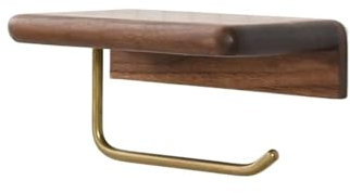 Kitchen Paper Roll Holder Kitchen Roll Holder Wall Mounted Kitchen Paper Towel Rack Self No Drilling Kitchen Roll Holders with Spacious Storage Shelf for Kitchen Paper Roll Holder, Kitchen Gadget