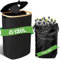 120L Poubelle Grise Recyclée pour la Cuisine,Intérieur & Extérieur,Grande Poubelle Recyclée avec Couvercle,32-gallons-Tall Kitchen Trash Can,Poubelle pour Déchets et Bouteilles