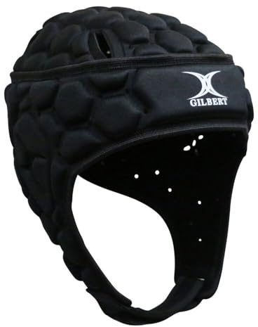 Casque Rugby Gilbert XP 250 noir (Headguard), protecteur de tête