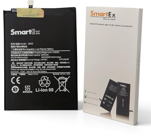 Smartex® Baterìa Compatible con Xiaomi Modelo BN55 para Redmi Note 9S